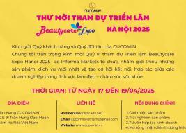 Cucomin mời tham dư triển lãm Beautycare Expo Hanoi 2025